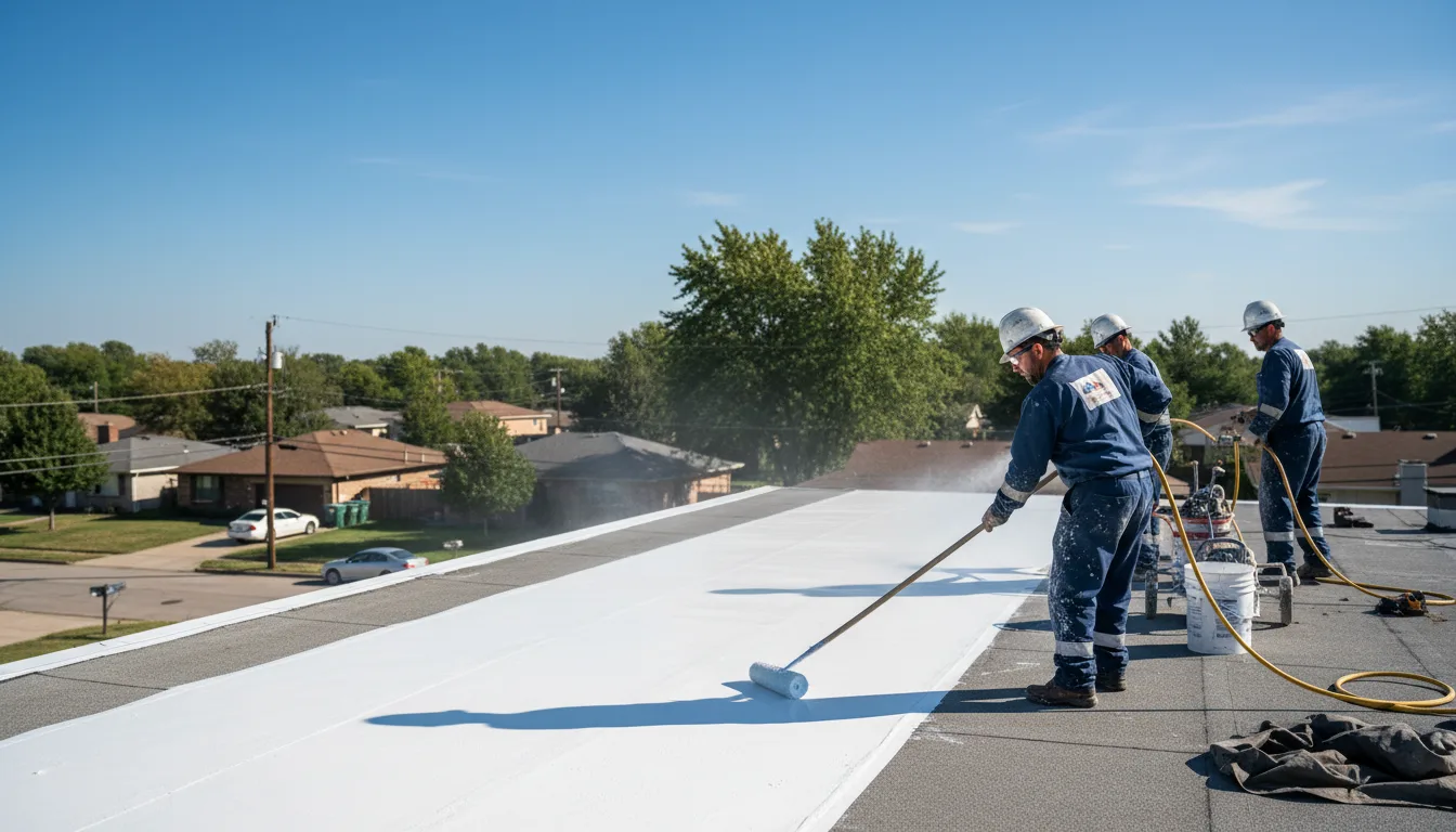 Commercial roof coating in Arkansas City, KS near me